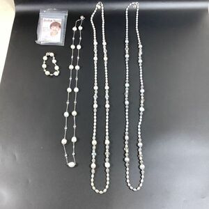 D4068[ compact ] accessory summarize Jinka Nezu fresh water ba lock pearl necklace 