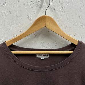 【美品】エ10☆MOUCHO TITICACA チチカカ 半袖カットソー size15 茶/ブラウン 綿100% Tシャツ ゆったりめ 大きいサイズ 刺繍 の画像2