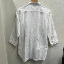 【美品♪】d11 THE SHOP TK ザショップティーケー　MEN'S 七分袖シャツ [XL] 爽やか♪白　麻混　ヘビロテ♪ ワールド　お洒落デザイン_画像6