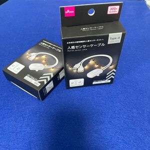 【人気商品】ダイソーDAISO人感センサーケーブル2個セット　USBタイプ