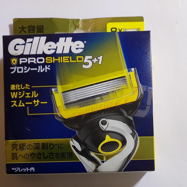 定価6400円！ジレット プロシールド 5枚刃 替刃 8個入 Gillette