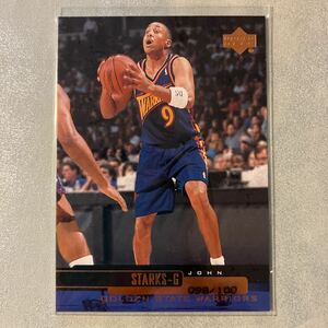 99-00 upper deck UD exclusives John Starks 100枚限定　レア　パラレル　検索　Michael Jordan Kobe Bryant 