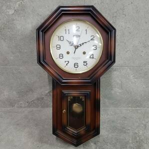 M1206(044)-532/SK0 壁掛け時計 Antique Wall Clock アンティーク ウォール クロック 振り子 八角 レトロの画像1