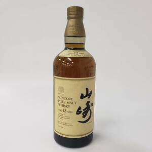 M5683(044)-577/MY20000【千葉県内のみ発送】酒　山崎 12年 SUNTORY PURE MALT WHISKY YAMAZAKI　サントリーウイスキー　43％　750ml