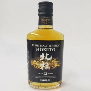 M5872(052)-555/MS4000【千葉県内のみ発送】酒　北杜 12年 PURE MALT WHISKY HOKUTO SUNTORY　ほくと ピュアモルト　40％ 250ml