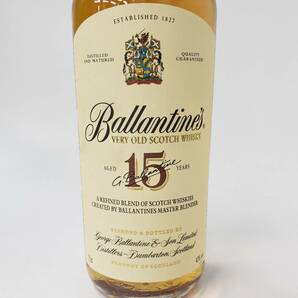 M052-563 酒 Ballantine's 15年 VERY OLD SCOTCH WHISKY バランタイン ベリーオールド スコッチ ウイスキー 43％ 750ml 箱付きの画像6