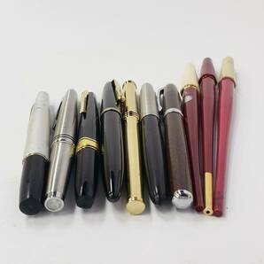 M052-569 万年筆 10点まとめ PARKER パーカー PLATINUM プラチナ PILOT パイロット 他 筆記用具 文具の画像2