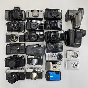 E051(10000)-623　カメラ・レンズまとめ　約10㎏　Canon　キャノン　OLYMPUS　PENTAX　ペンタックス　Nikon　ニコン　ソニー　他　状態様々