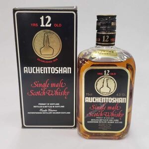 N2314(044)-11/TH7000【千葉】酒　AUCHENTOSHAN 12年　オーヘントッシャン　SINGLE MALT　SCOTCH WHISKY　スコッチ　43％　750ml　箱付き