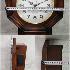 M1206(044)-532/SK0 壁掛け時計 Antique Wall Clock アンティーク ウォール クロック 振り子 八角 レトロの画像9