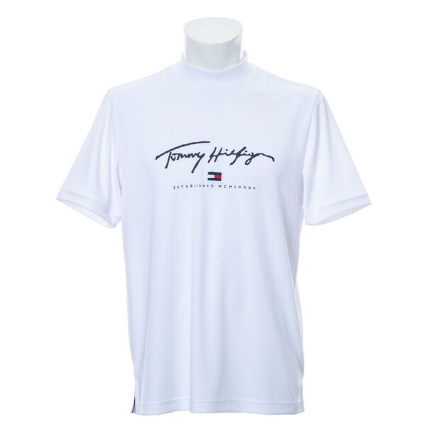 男性 メンズ 半袖 ゴルフウェア モックネック ハイネック Tシャツ トップス シャツ 春夏 秋 吸水速乾 UV メンズウェア