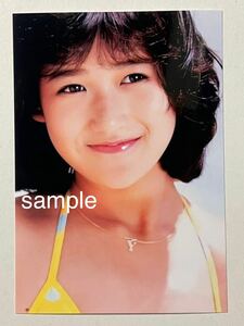  Okada Yukiko L штамп фотография идол 1050