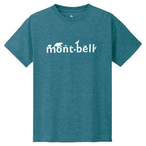 mont-bell モンベル 1114314 WIC.T Kid's mont-bell 半そでＴシャツ ブルーグリーン 150サイズ 新品