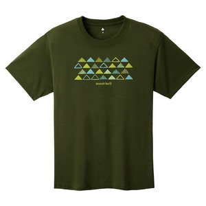 モンベル mont-bell WIC.T 山文様 Tシャツ #1114746 ダークグリーン Mサイズ 新品
