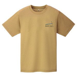 モンベル mont-bell WIC.T 山の道具 Tシャツ #1114716 タン Mサイズ 新品