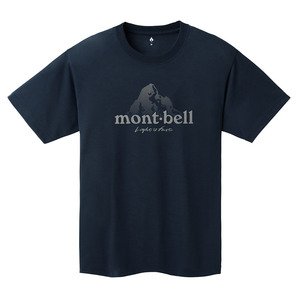 モンベル mont-bell WIC.T ドットロゴ Tシャツ #1114733 ネイビー Mサイズ 新品の画像1