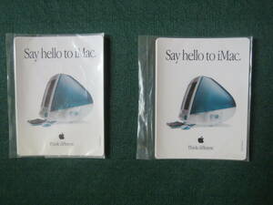 Apple first generation iMac Bondibon large blue attached sticker (5 kind set ) unopened 2 sack 