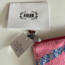 フェイラー FEILER フラットポーチ ピンク　キャンディ　新品タグ_画像3