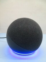 ■Amazon B7W64E スマートスピーカー Amazon Echo Dot(第4世代) ブラック アマゾン エコードット アダプター付き USED 93433■！！_画像1