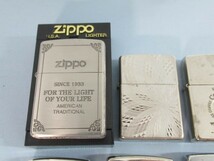 8台セット☆ZIPPO ①右 ⅩⅠⅤ 1998年 ②右 ⅩⅤⅠ 2000年など オイルライター サントリーボス American classicなど ジッポ USED 93096A☆_画像2