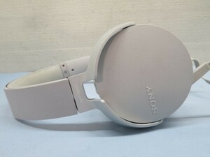 ★SONY MDR-XB550 ステレオヘッドホン グレイッシュホワイト ソニー ヘッドフォン 動作品 93039★！！