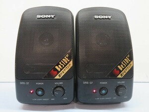 2台セット★SONY SRS-37 アクティブスピーカーシステム ソニー 電池付き 動作品 93373★！！