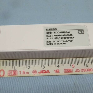 ☆ELECOM EDC-GUC3-W 高速ギガLANアダプター USB3.1Gen1 TYPEC エレコム USED 93383☆！！の画像5