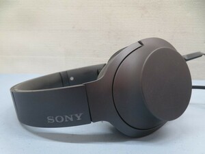 ★SONY MDR-H600A ステレオヘッドホン グレイッシュブラック h.ear on 2 ソニー ヘッドフォン 動作品 93443★！！