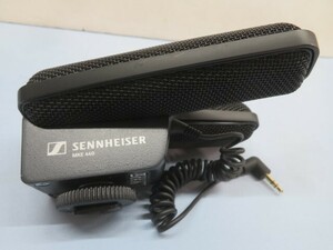 ■SENNHEISER MKE440 カメラ用マイク ブラック ゼンハイザー ステレオショットガンマイク 電池付き USED 93595■！！