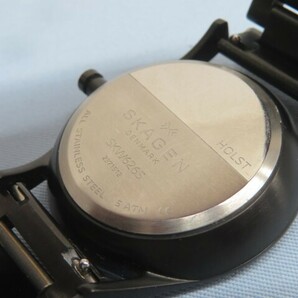 ★SKAGEN SKW6265 腕時計 フェイスブラック DENMARK HOLST クォーツ アナログ デイデイト スカーゲン 電池交換済み 93632★！！の画像5