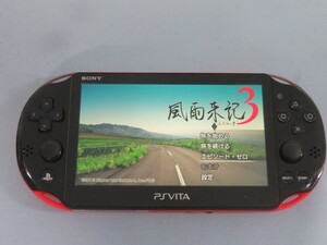 ソフト/メモリ8GB付き★SONY PCH-2000 ゲーム機器 PlayStation VITA Ver.3.73 風雨来記3 ソニー プレステ ビータ 動作品 93815★！！