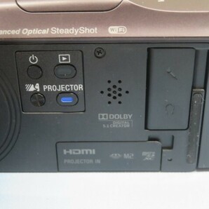 ★SONY HDR-PJ670 デジタルHDビデオカメラレコーダー ボルドーブラウン Handycam ソニー ハンディカム バッテリー付き USED 93785★！！の画像4