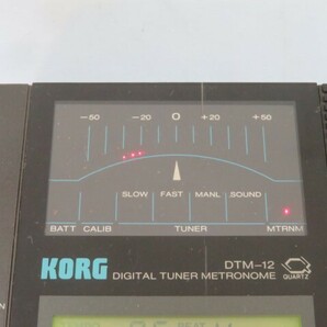 ★KORG DTM-12 デジタルチューナー メトロノーム コルグ 動作品 93848★！！の画像2
