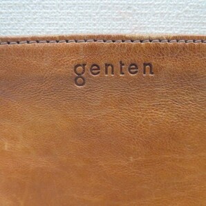 ★Genten ウエストポーチ 革製 横25.0㎝ 縦14.0㎝ マチ3.0㎝ ゲンテン USED 93935★！！の画像7