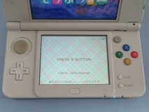 ソフト付★New Nintendo 3DS LL ゲーム機器 ホワイト Ver.11.13.0—45J とびだせどうぶつの森 任天堂 アダプター付き 動作品 93938★！！_画像3