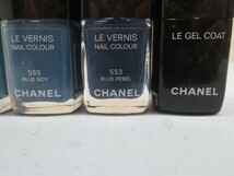 7本セット★CHANEL 505/551/553/555 マニュキュア トップコート シャネル ネイル用品 USED 94075★！！_画像4