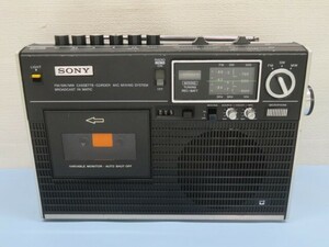 昭和レトロ■SONY CF-1780 ラジオカセットレコーダー ソニー FM/SW/MW MIXING ラジカセ 電池付き 動作品 94135■！！