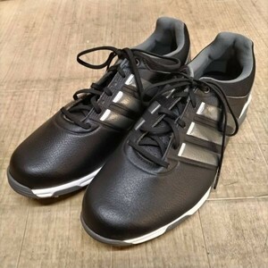 E107-CH2-222 adidas アディダス adipower アディパワー ゴルフシューズ メンズ 25.0cm ブラック系カラー アパレル GOLF ①