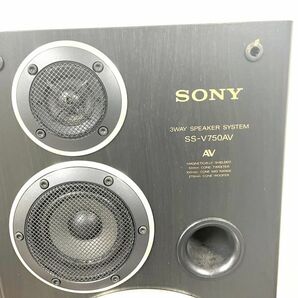 D801-G14-103 【引き取り推奨】SONY ソニー SS-V750AV スピーカーペア 通電、音出し確認済 オーディオ 家電 音響 サイズ 高57/横32/奥26cmの画像6
