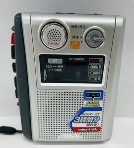 F223-I49-425 SONY ソニー AIWA アイワ TP-VS650 カセットレコーダー カセットプレーヤー 通電確認済み