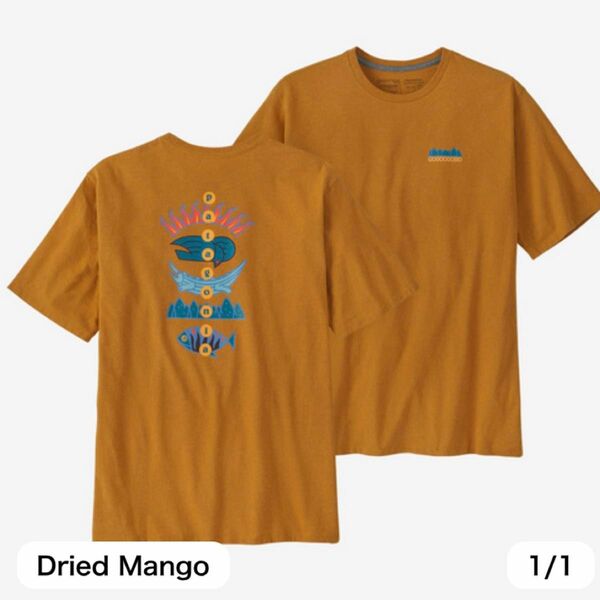 【新品】patagonia　50周年限定tシャツ　オレンジ　XL 【送料込】