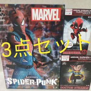 MARVEL○フィギュア○スパイダーパンク○ドクター ストレンジ○デッドプール○まとめ売り○未開封○プライズ品○送料無料