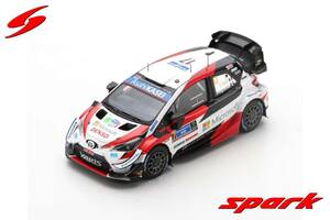■スパークモデル 1/43 2020 トヨタヤリス WRC #17 S.オジェ ラリーメキシコ優勝