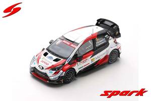 ■スパークモデル 1/43 2020 トヨタヤリス WRC #1 K.ロバンペラ アークティックラップランドラリー優勝