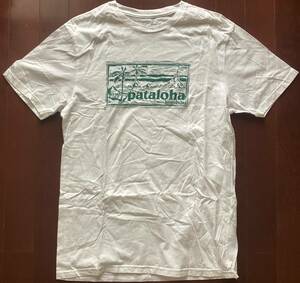 美品★patagonia パタゴニア★pataloha パタロハ★ハワイ 沖縄 限定★半袖 Tシャツ★ホワイト★オーガニックコットン★サイズS★