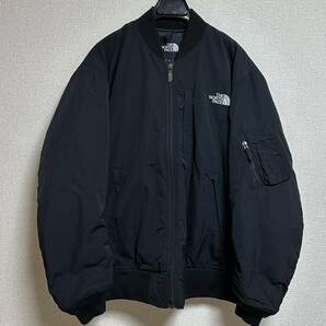 試着のみ ザ・ノースフェイス THE NORTH FACE ボンバージャケット MA-1 NY82334 ブラック Ｌ の画像2