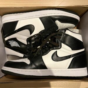 美品 Nike Air Jordan 1 オセロ 2014年製 US9.5 エアジョーダン 白黒 ブラック ホワイト NIKE