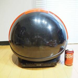 動確済 フィリップス カラーテレビ ディスカバラー 14S11B 本体のみ PHILIPS DISCOVERER ヘルメット型 スペースエイジ オレンジの画像10