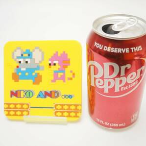 未使用品 NIKO AND ... PACMAN MAPPY ラバー コースター ゴム ニコアンド マックマン マッピー レトロゲー ナムコ レトロゲーム ドット絵の画像5