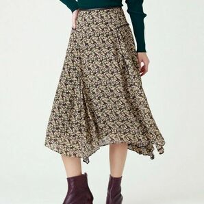 エポカ・スモールべリスプリントスカート64900円38ブラウン色の画像1
